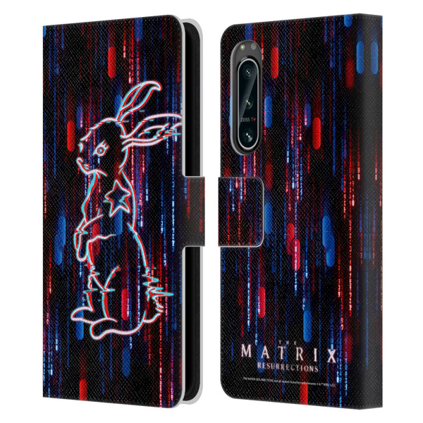 The Matrix Resurrections Key Art Choice Is An Illusion Leather Book Wallet Case Cover For Sony Xperia 5 IV