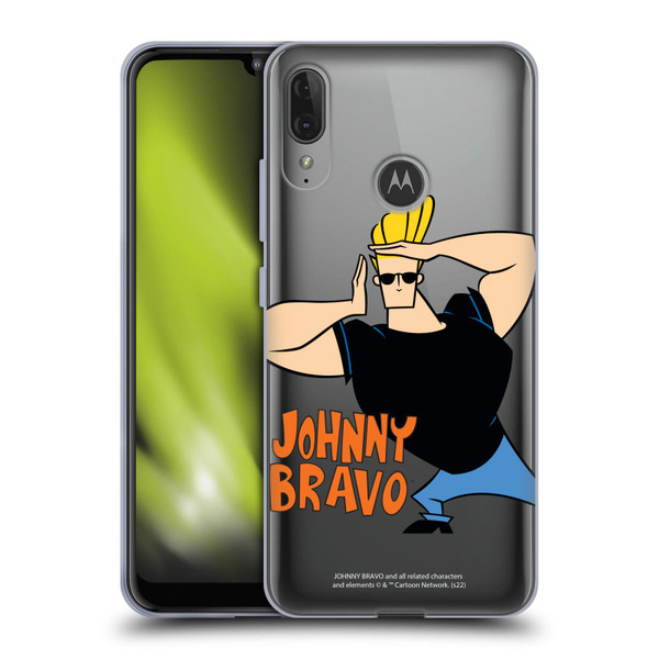 Johnny Bravo Graphics Character Soft Gel Case for Motorola Moto E6 Plus