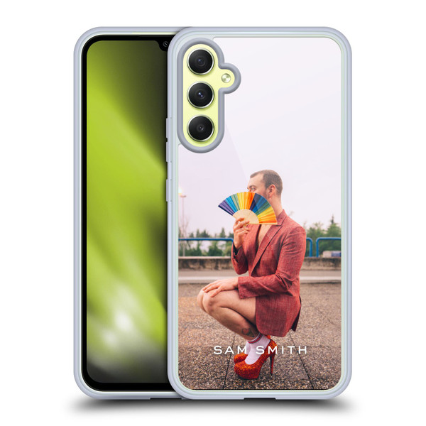 Sam Smith Art Rainbow Fan Soft Gel Case for Samsung Galaxy A34 5G
