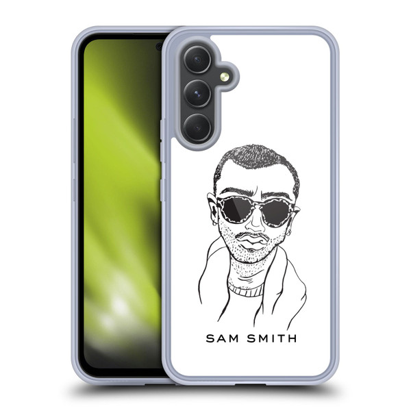 Sam Smith Art Illustration Soft Gel Case for Samsung Galaxy A54 5G