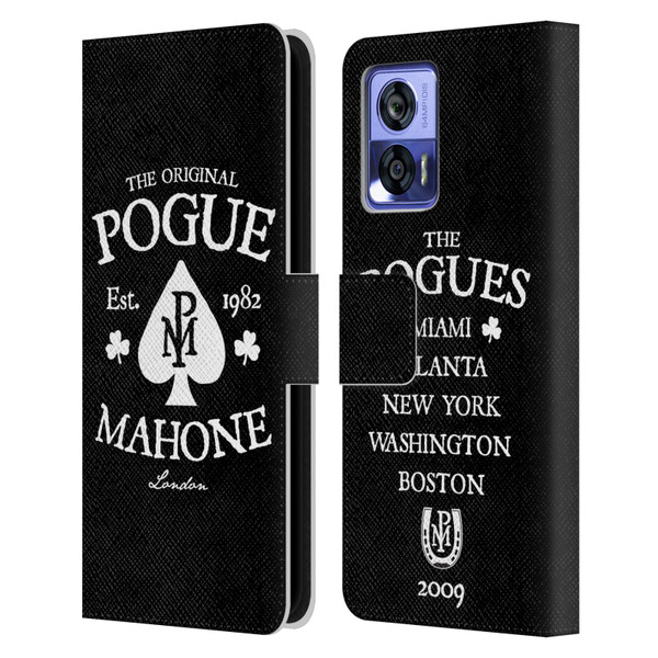 The Pogues Graphics Mahone Leather Book Wallet Case Cover For Motorola Edge 30 Neo 5G