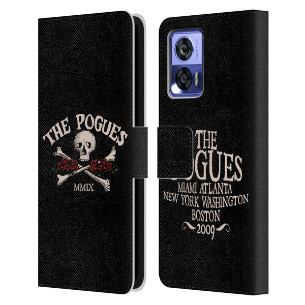 The Pogues Graphics Skull Leather Book Wallet Case Cover For Motorola Edge 30 Neo 5G