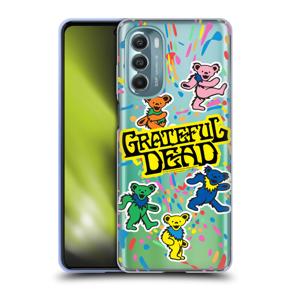 Grateful Dead Trends Bear Color Splatter Soft Gel Case for Motorola Moto G Stylus 5G (2022)