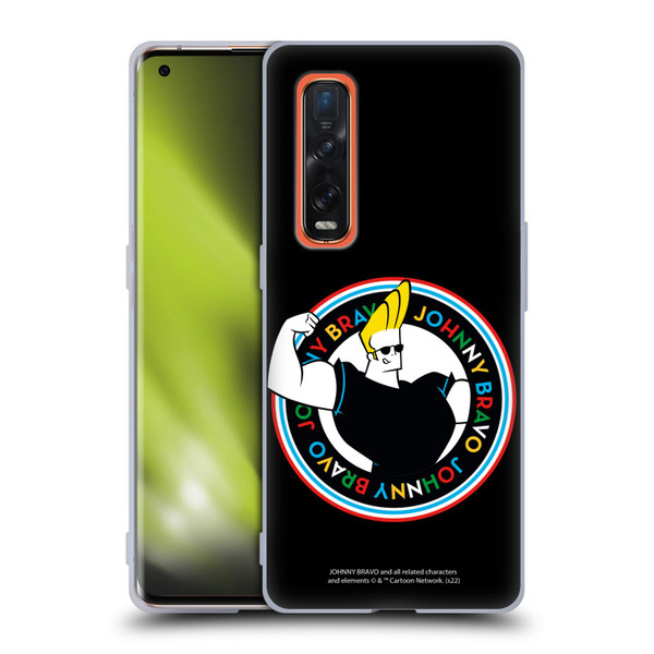 Johnny Bravo Graphics Logo Soft Gel Case for OPPO Find X2 Pro 5G