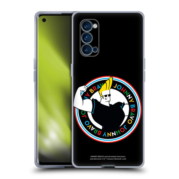 Johnny Bravo Graphics Logo Soft Gel Case for OPPO Reno 4 Pro 5G