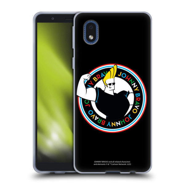 Johnny Bravo Graphics Logo Soft Gel Case for Samsung Galaxy A01 Core (2020)