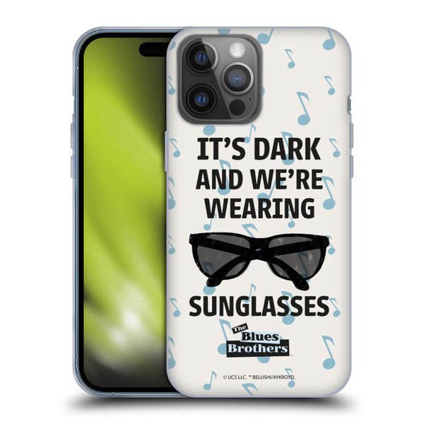 The Blues Brothers Graphics Sunglasses Soft Gel Case for Apple iPhone 14 Pro Max