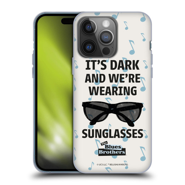 The Blues Brothers Graphics Sunglasses Soft Gel Case for Apple iPhone 14 Pro