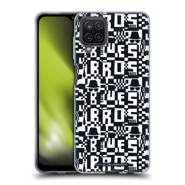 The Blues Brothers Graphics Pattern Soft Gel Case for Samsung Galaxy A12 (2020)