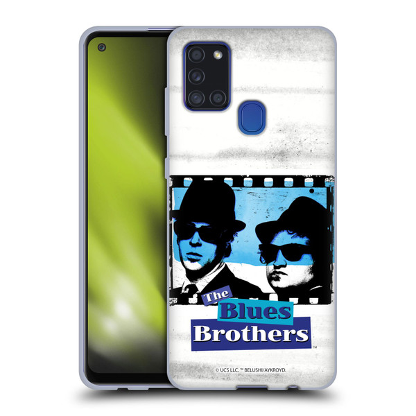 The Blues Brothers Graphics Film Soft Gel Case for Samsung Galaxy A21s (2020)