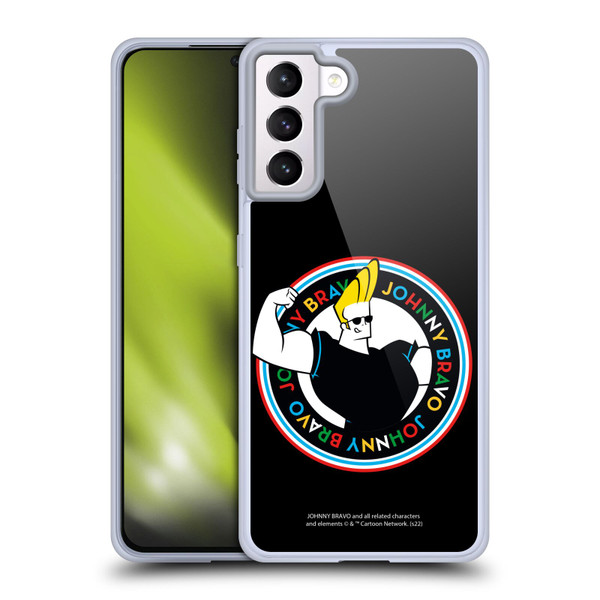 Johnny Bravo Graphics Logo Soft Gel Case for Samsung Galaxy S21+ 5G