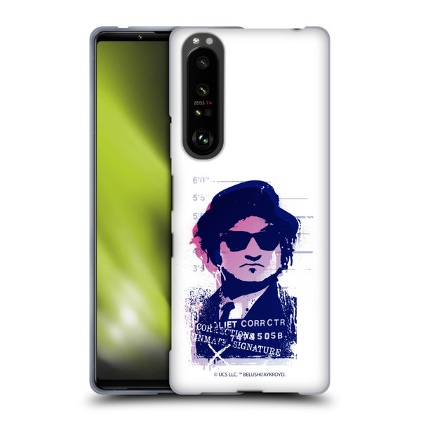 The Blues Brothers Graphics Jake Soft Gel Case for Sony Xperia 1 III