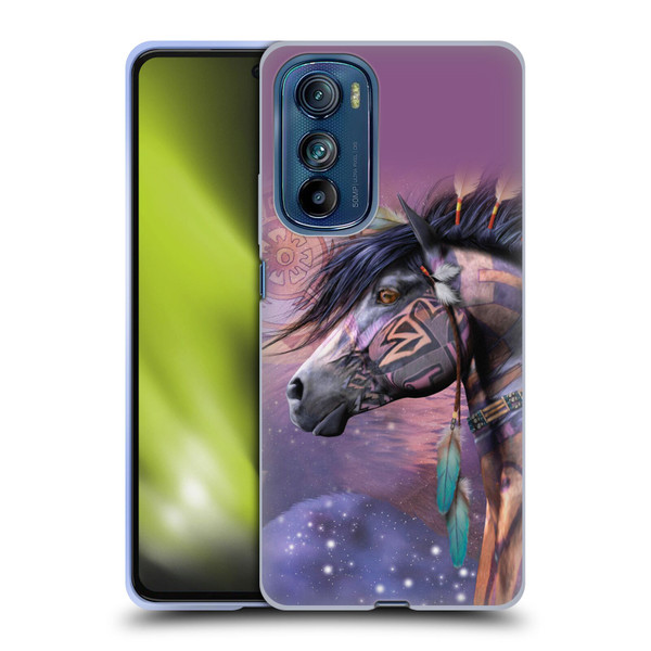 Laurie Prindle Fantasy Horse Native American Shaman Soft Gel Case for Motorola Edge 30