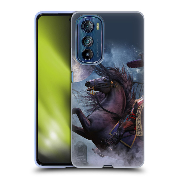 Laurie Prindle Fantasy Horse Sleepy Hollow Warrior Soft Gel Case for Motorola Edge 30