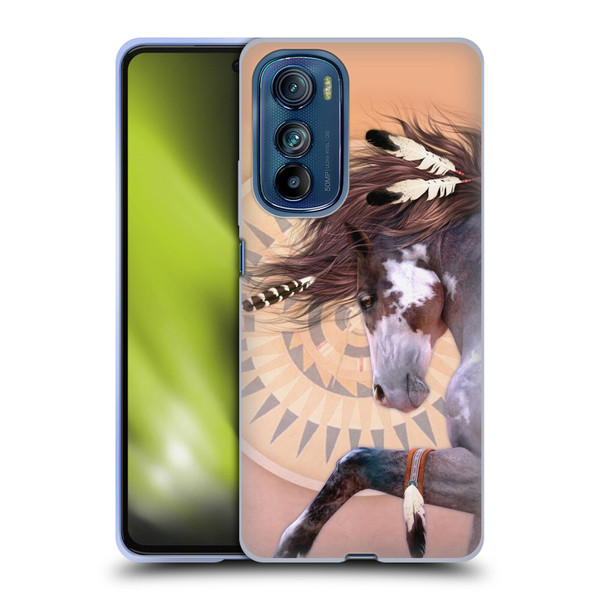 Laurie Prindle Fantasy Horse Native Spirit Soft Gel Case for Motorola Edge 30