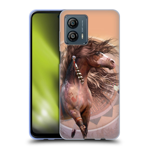 Laurie Prindle Fantasy Horse Spirit Warrior Soft Gel Case for Motorola Moto G53 5G