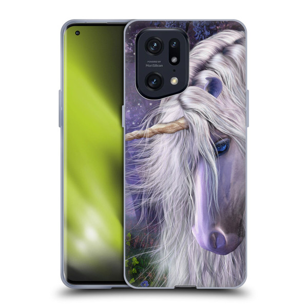 Laurie Prindle Fantasy Horse Moonlight Serenade Unicorn Soft Gel Case for OPPO Find X5 Pro