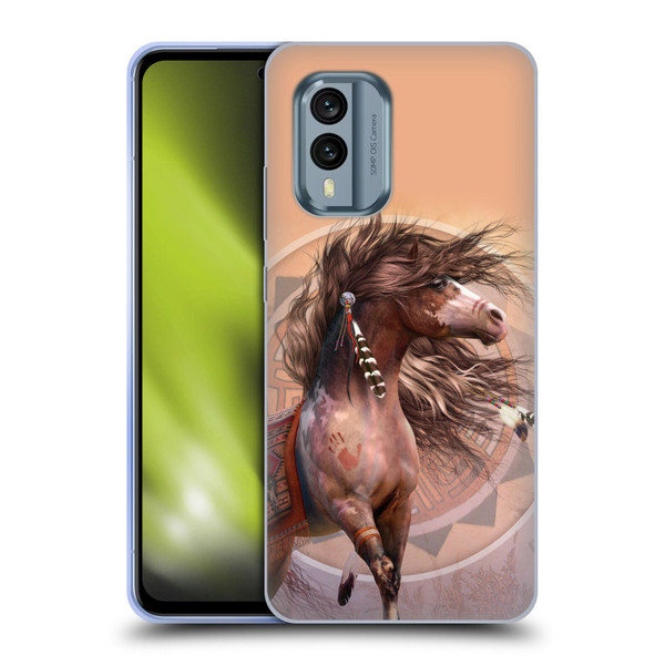 Laurie Prindle Fantasy Horse Spirit Warrior Soft Gel Case for Nokia X30
