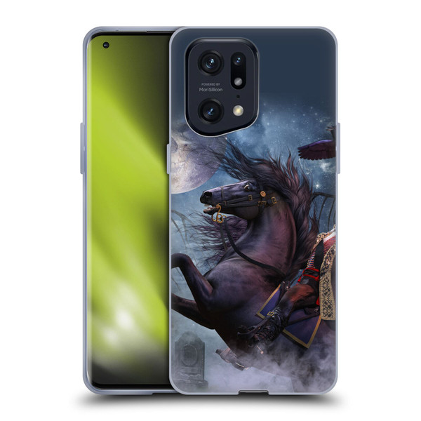 Laurie Prindle Fantasy Horse Sleepy Hollow Warrior Soft Gel Case for OPPO Find X5 Pro