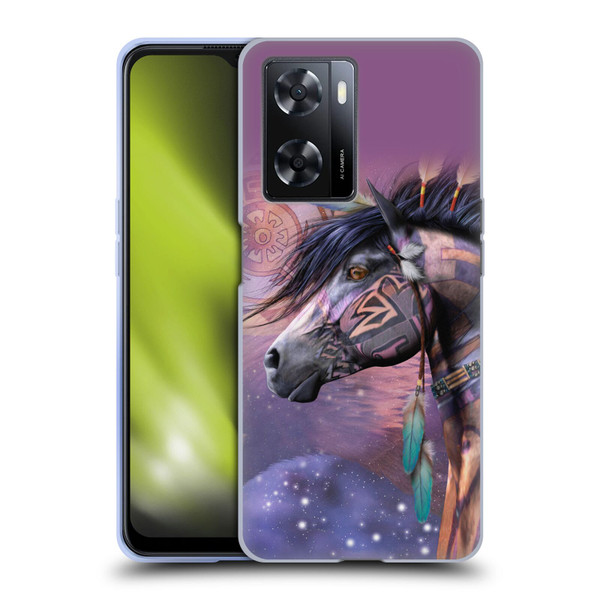 Laurie Prindle Fantasy Horse Native American Shaman Soft Gel Case for OPPO A57s