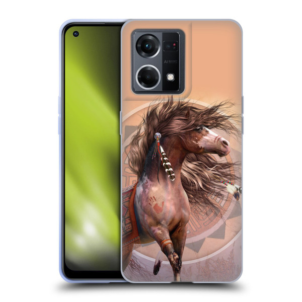 Laurie Prindle Fantasy Horse Spirit Warrior Soft Gel Case for OPPO Reno8 4G