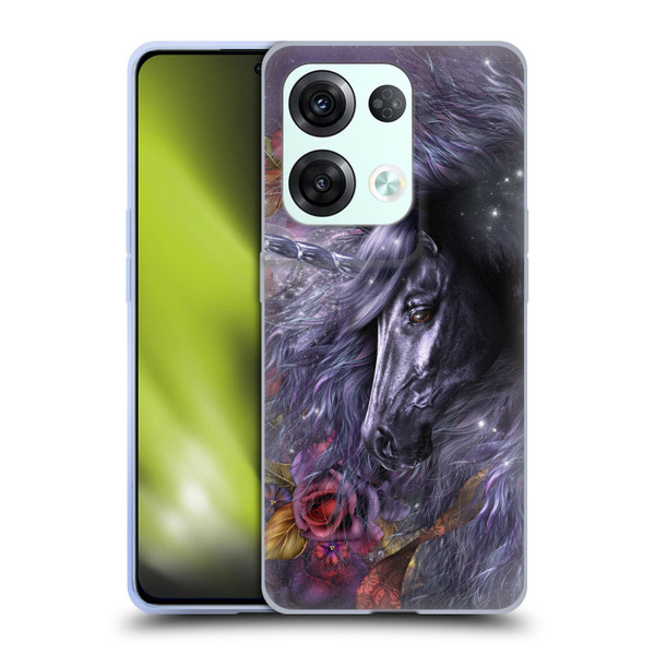 Laurie Prindle Fantasy Horse Blue Rose Unicorn Soft Gel Case for OPPO Reno8 Pro