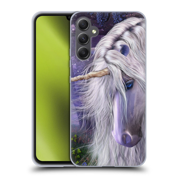 Laurie Prindle Fantasy Horse Moonlight Serenade Unicorn Soft Gel Case for Samsung Galaxy A34 5G