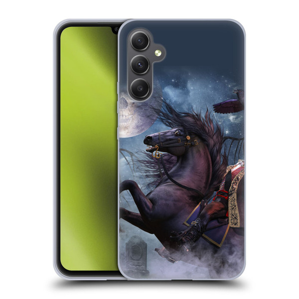 Laurie Prindle Fantasy Horse Sleepy Hollow Warrior Soft Gel Case for Samsung Galaxy A34 5G