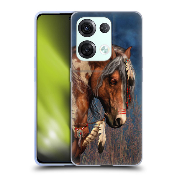 Laurie Prindle Fantasy Horse Native American War Pony Soft Gel Case for OPPO Reno8 Pro