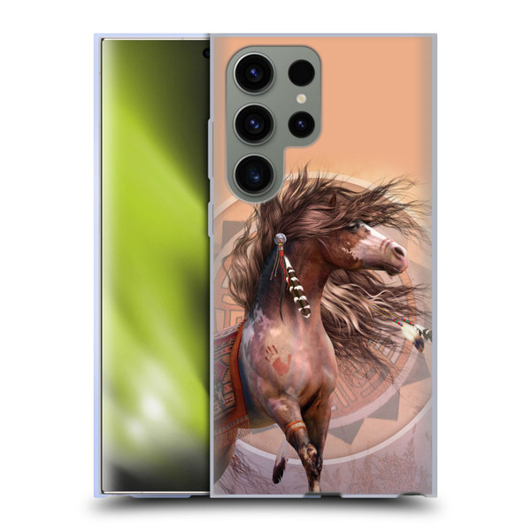 Laurie Prindle Fantasy Horse Spirit Warrior Soft Gel Case for Samsung Galaxy S23 Ultra 5G