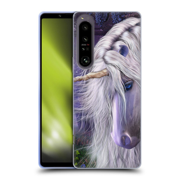 Laurie Prindle Fantasy Horse Moonlight Serenade Unicorn Soft Gel Case for Sony Xperia 1 IV