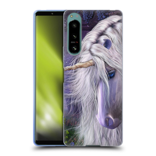 Laurie Prindle Fantasy Horse Moonlight Serenade Unicorn Soft Gel Case for Sony Xperia 5 IV