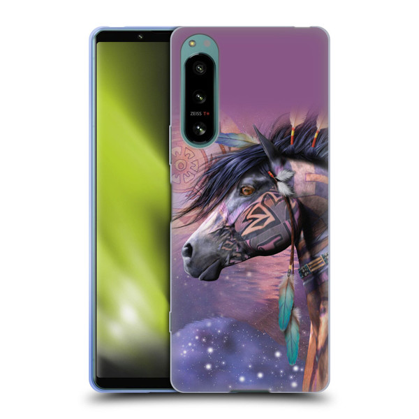 Laurie Prindle Fantasy Horse Native American Shaman Soft Gel Case for Sony Xperia 5 IV