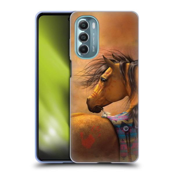 Laurie Prindle Western Stallion Kiowa Gold Soft Gel Case for Motorola Moto G Stylus 5G (2022)