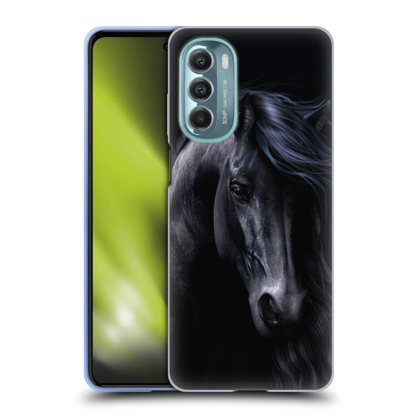 Laurie Prindle Western Stallion The Black Soft Gel Case for Motorola Moto G Stylus 5G (2022)