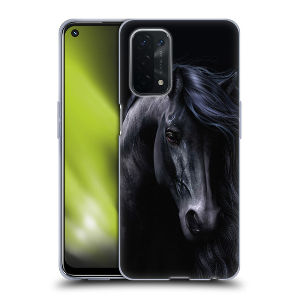 Laurie Prindle Western Stallion The Black Soft Gel Case for OPPO A54 5G