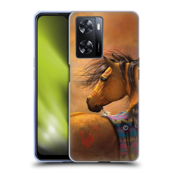 Laurie Prindle Western Stallion Kiowa Gold Soft Gel Case for OPPO A57s
