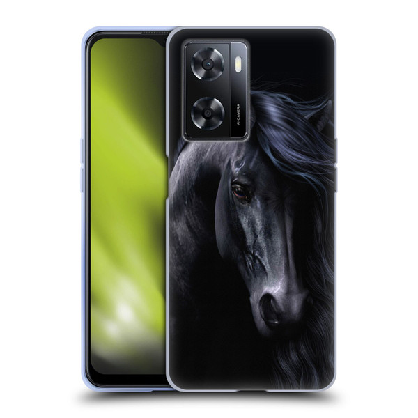 Laurie Prindle Western Stallion The Black Soft Gel Case for OPPO A57s
