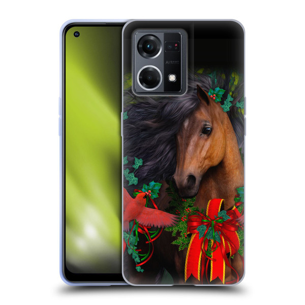 Laurie Prindle Western Stallion A Morgan Christmas Soft Gel Case for OPPO Reno8 4G