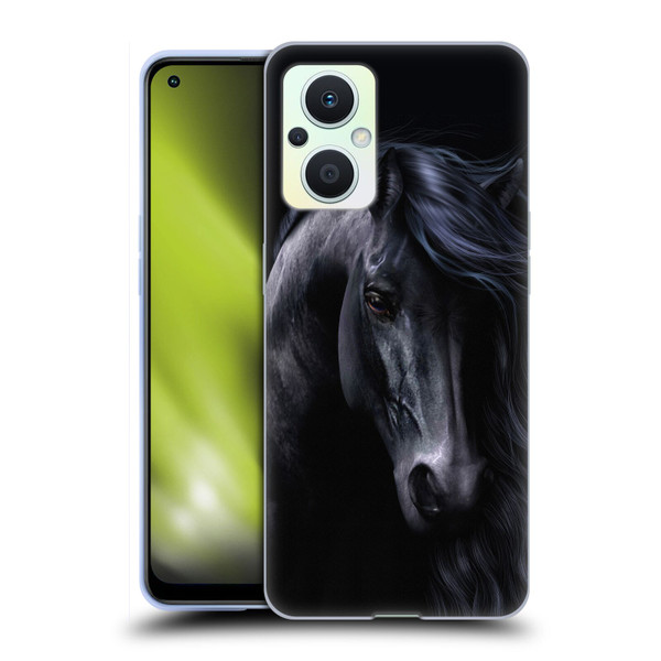 Laurie Prindle Western Stallion The Black Soft Gel Case for OPPO Reno8 Lite