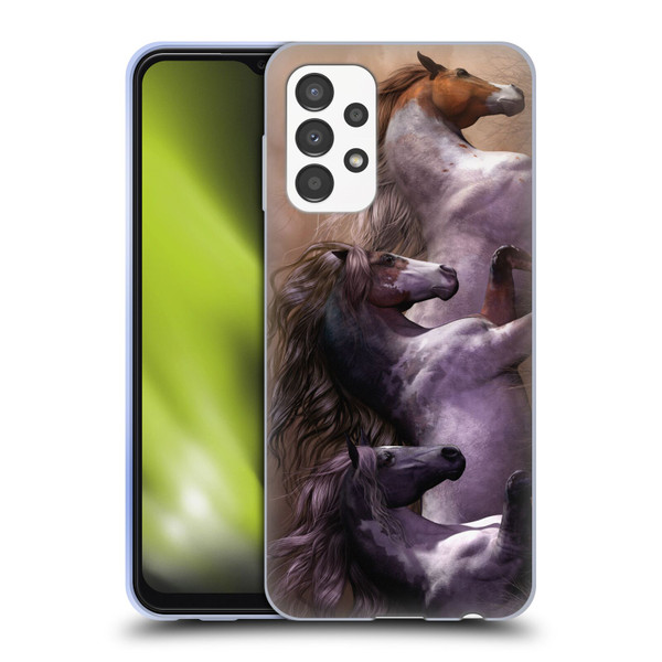 Laurie Prindle Western Stallion Run To Freedom Soft Gel Case for Samsung Galaxy A13 (2022)