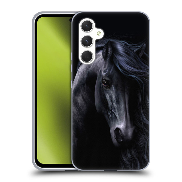 Laurie Prindle Western Stallion The Black Soft Gel Case for Samsung Galaxy A54 5G