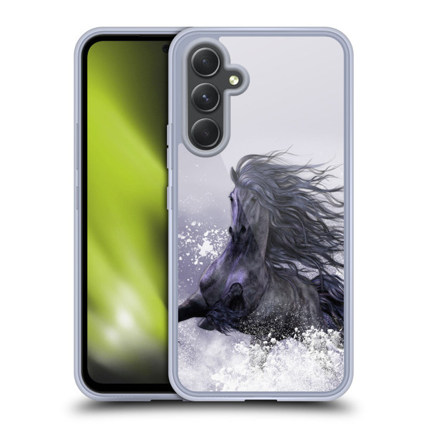 Laurie Prindle Western Stallion Winter Thunder Soft Gel Case for Samsung Galaxy A54 5G