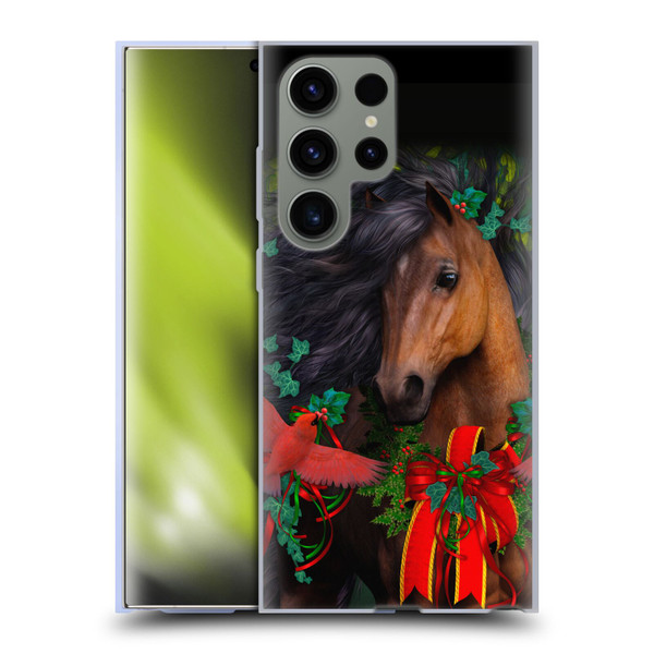 Laurie Prindle Western Stallion A Morgan Christmas Soft Gel Case for Samsung Galaxy S23 Ultra 5G