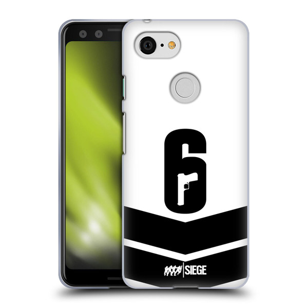 Tom Clancy's Rainbow Six Siege Logo Art Esport Jersey Soft Gel Case for Google Pixel 3