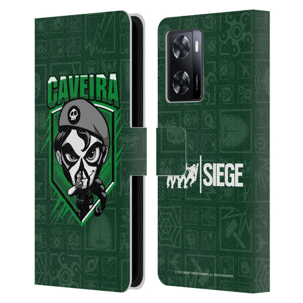 Tom Clancy's Rainbow Six Siege Chibi Operators Caveira Leather Book Wallet Case Cover For OPPO A57s