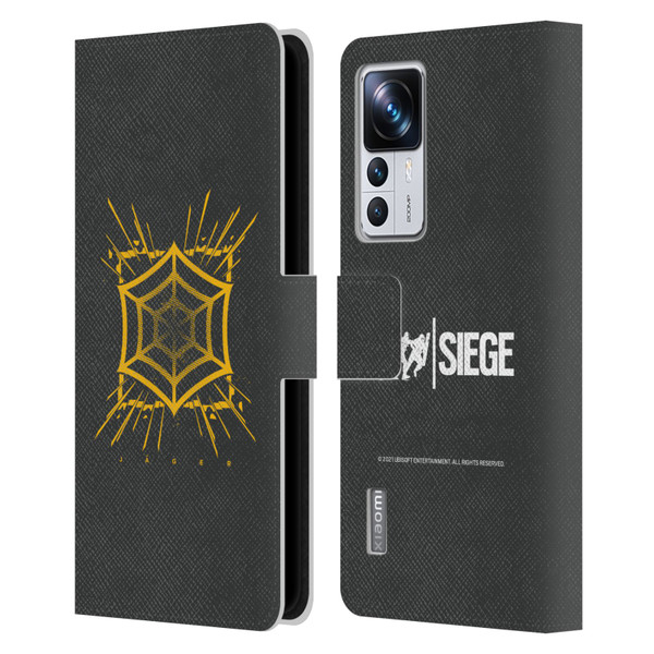 Tom Clancy's Rainbow Six Siege Icons Jager Leather Book Wallet Case Cover For Xiaomi 12T Pro