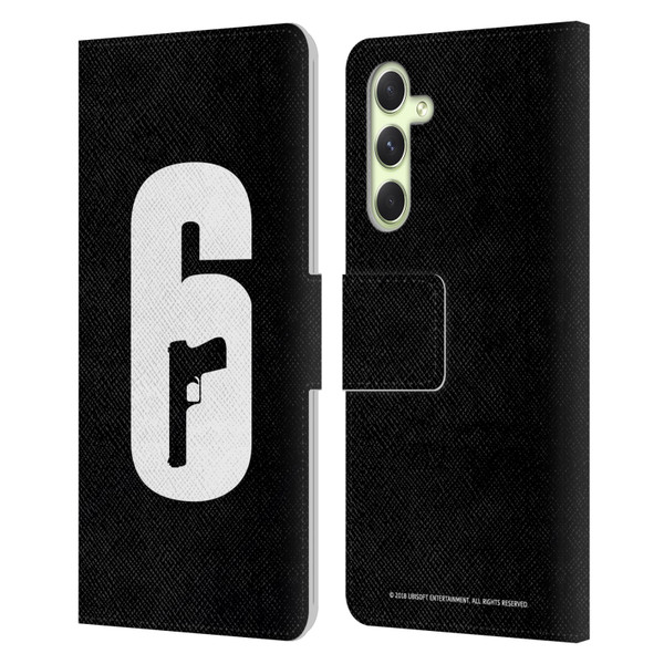 Tom Clancy's Rainbow Six Siege Logos Black And White Leather Book Wallet Case Cover For Samsung Galaxy A54 5G