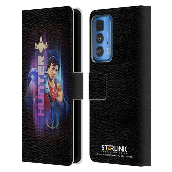 Starlink Battle for Atlas Character Art Hunter Hakka Leather Book Wallet Case Cover For Motorola Edge 20 Pro