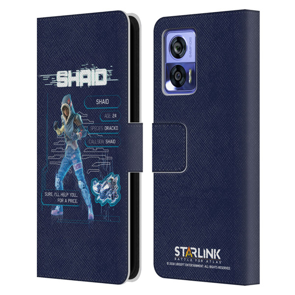 Starlink Battle for Atlas Character Art Shaid 2 Leather Book Wallet Case Cover For Motorola Edge 30 Neo 5G